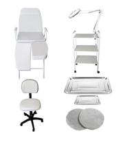 Kit Podologia Cadeira Mocho Luminária Exaustor Carrinho Bandejas Filtro Kit Podologia Cadeira Mocho Luminária Exaustor Carrinho Bandejas Filtro