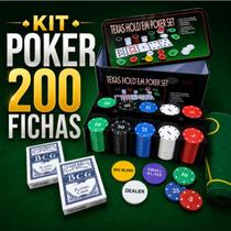 Kit Poker 200 Fichas Numeradas Profissional Completo Na Lata Kit Poker 200 Fichas Numeradas Profissional Completo Na Lata