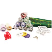 Kit Poker 500 Fichas Numeradas Toalha Jogo De Cartas Pk500