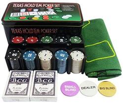 Kit Poker Texas Holdem Lata 200 Fichas / 2 Baralhos / Dealer - REF: IM42055 - FINE GIFT