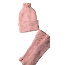 Kit Polaina e Touca Pérola Infantil
