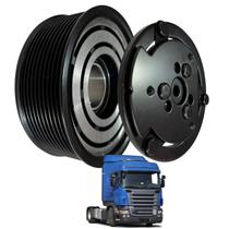 Kit Polia E Cubo Comp Ar Cond 7h15 Caminhão Scania Pgr 10pk