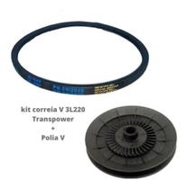 Kit Polia V + Correia V Compatível Lavadora Brastemp Consul Bwc09 Bwc10 Kit Polia V + Correia V Compatível Lavadora Brastemp Consul Bwc09 Bwc10