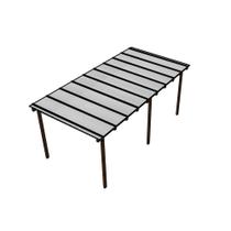 Kit Policarbonato Branco 6mm 6,00m x 3,00m - Perfis Naturais Kit Policarbonato Branco 6mm 6,00m x 3,00m - Perfis Naturais