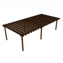 Kit Policarbonato Bronze 4mm 12,00m x 3,00m - Perfis Naturais Kit Policarbonato Bronze 4mm 12,00m x 3,00m - Perfis Naturais