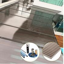 Kit Policarbonato Bronze 4mm 4,00m x 1,00m - Perfis Naturais