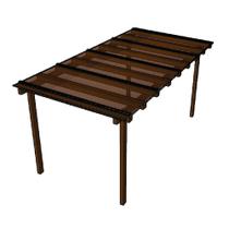 Kit Policarbonato Bronze 4mm 4,00m x 2,00m - Perfis Naturais