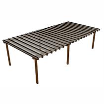 Kit Policarbonato Cristal 4mm 12,00m x 3,00m - Perfis Naturais Kit Policarbonato Cristal 4mm 12,00m x 3,00m - Perfis Naturais