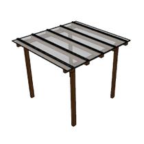 Kit Policarbonato Cristal 4mm 2,00m x 3,00m - Perfis Naturais Kit Policarbonato Cristal 4mm 2,00m x 3,00m - Perfis Naturais