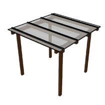 Kit Policarbonato Cristal 6mm 2,00m x 3,00m - Perfis Naturais Kit Policarbonato Cristal 6mm 2,00m x 3,00m - Perfis Naturais