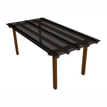 kit Policarbonato Fume 4mm 2,00m x 4,00m - Perfis Naturais kit Policarbonato Fume 4mm 2,00m x 4,00m - Perfis Naturais