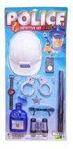 Kit Policia Detective Set Com Capacete 27cm E Acessorios 12 - Oem Kit Policia Detective Set Com Capacete 27cm E Acessorios 12 - Oem