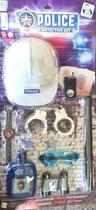 Kit Policia Infantil Mini Policial Algema Capacete Relógio