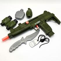 Kit Policial Completo Arma E Acessórios Militar Brinquedo