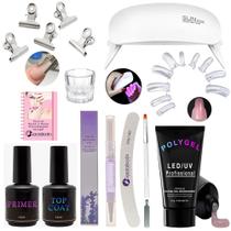 Kit Poligel Polygel Molde F1 Completo Alongamento Poly Gel - GAROTA BONITA