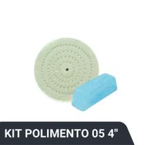 Kit Polimento Alto Brilho Algodao 4" - KITPPAA