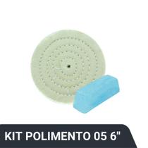 Kit Polimento Alto Brilho Algodão 6" - KITP6-05