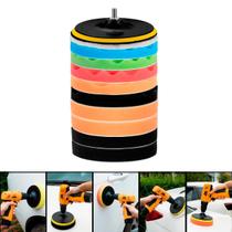 Kit Polimento Automotivo 7 Pol. 11pçs Boinas P/ Furadeira