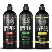 Kit Polimento Corte Refino e Lustro Hyper 500ml Dimension