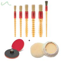 Kit Polimento Disco 5" + Boina Lã + Pinceis Halogenante Kit Polimento Disco 5" + Boina Lã + Pinceis Halogenante
