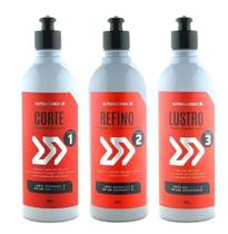 Kit polimento menzerna corte refino lustro autoamerica Kit polimento menzerna corte refino lustro autoamerica