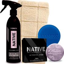 Kit Polimento Native Paste Wax + Native Spray + Itens Vonixx