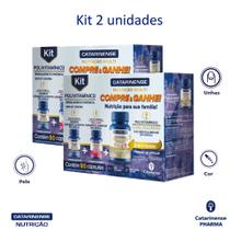 Kit Polivitamínico Combo Mulher + Homem + Cabelos e Unhas Catarinense Pharma - Kit 2 unidades