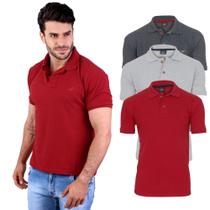 Kit Polo Masculina Tradicional Básica Envoy Manga Curta 3 Peças Kit Polo Masculina Tradicional Básica Envoy Manga Curta 3 Peças