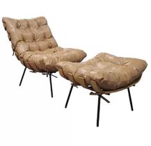 Kit Poltrona Costela com Puff - Davimobile