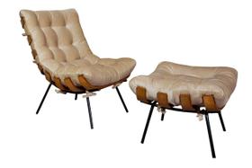 Kit Poltrona Costela Luxo + Puff Dora Bela