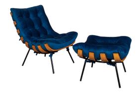 Kit Poltrona Costela Luxo + Puff Dora Bela Kit Poltrona Costela Luxo + Puff Dora Bela