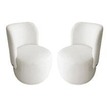 Kit Poltrona Moderna Bia Bouclê - Vallisa Decor Kit Poltrona Moderna Bia Bouclê - Vallisa Decor