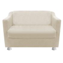 kit Poltrona, Namoradeira Babel e Puff Dado Corano Bege - KDAcanto Móveis