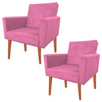 Kit Poltrona nina pes palitos Rosa