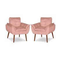 kit Poltronas Safira Decorativa para Sala Amamentação Recepção 02