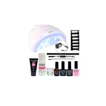 Kit Polygel com lâmpada de manicure de 48 watts