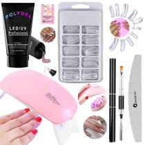 Kit Polygel Poligel Alongamento De Unha Cabine F1 Tip Lixa