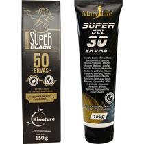 Kit Pomada Massageadora 50 Ervas + Super Gel 30 Ervas 150g