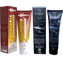 Kit Pomada Milagrosa + Gel Cartilagem de Tubarão 150g