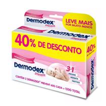 Kit Pomada Para Prevenção De Assaduras Dermodex Prevent - 120g (2x60g) - 40% Na 2ª Unidade