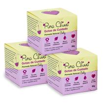 Kit Pomadas Multifuncionais Gotas de Cuidado Baby, Regeneradora e Protetora da pele, 3 und 30g cada