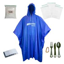 Kit Poncho iguazu + Cal + Ziplock + Manta + Talher Verde Kit Poncho iguazu + Cal + Ziplock + Manta + Talher Verde