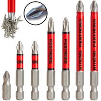Kit Ponta Bits PH2 Phillips Magnético Antiderrapante 25/50/70/90mm 7 Peças Parafusadeira e Furadeira Kit Ponta Bits PH2 Phillips Magnético Antiderrapante 25/50/70/90mm 7 Peças Parafusadeira e Furadeira