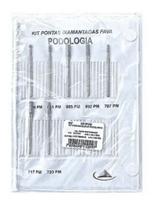 Kit Ponta Diamantada Fava para Podologia