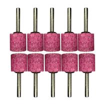 Kit Ponta Montada Rosa Para Retifica Haste 1/4 A 38 10 Peças