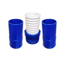 Kit Ponteira + Adaptador Para Mangueira 38mm Para Piscinas