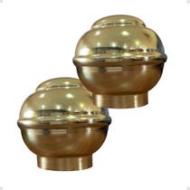 Kit Ponteira Bola 28mm Cores Alumínio Varão Cortina Instalação Tubo Comum Kit com 2/4/6/8/10Un