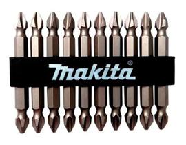 Kit Ponteira C/ 10 Bit Ponta Dupla Philips Ph2 Makita D34366 Kit Ponteira C/ 10 Bit Ponta Dupla Philips Ph2 Makita D34366