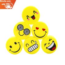 Kit Ponteira de Borracha Emoji 4 Unidades Divertidas