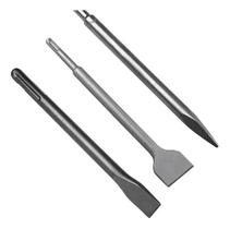 Kit Ponteira E Talhadeiras 250mm Sds Plus 3un P/ Martelete